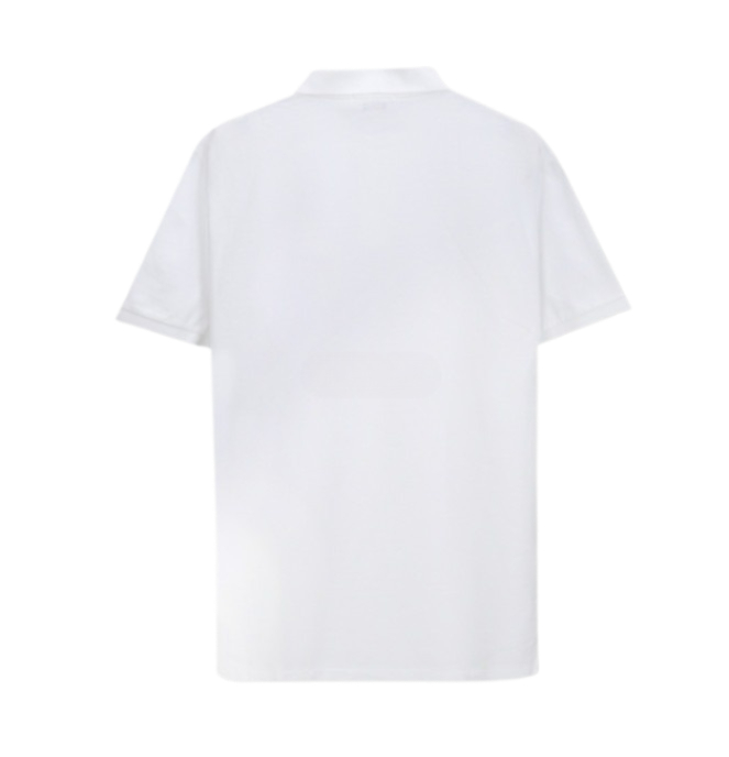 Pony logo embroidered short sleeve collar