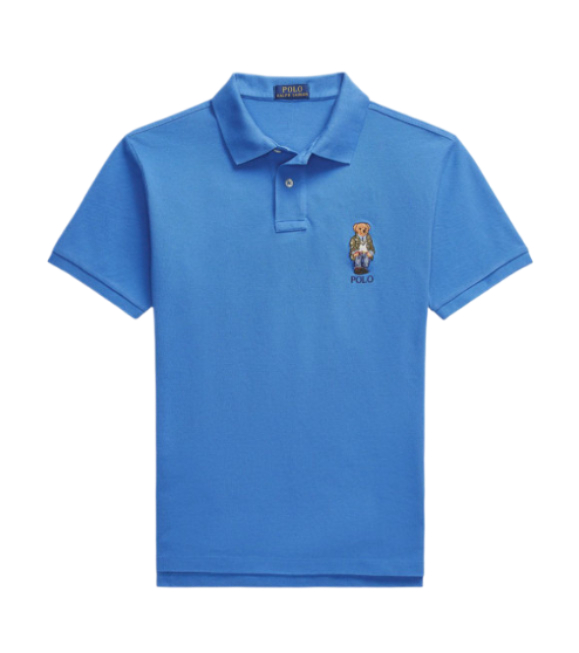Polo Bear embroidered polo short sleeve shirt