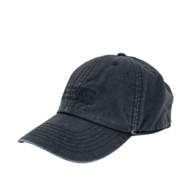 Number logo cotton ball cap