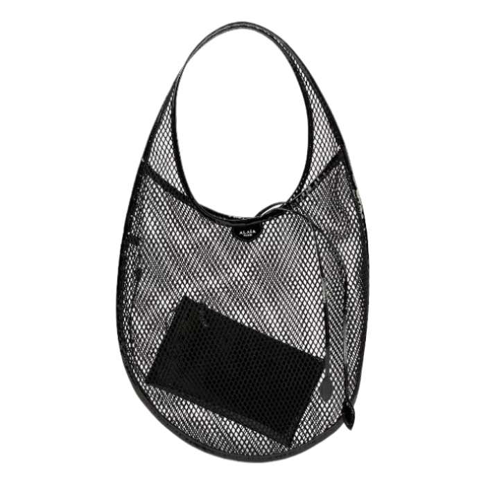 ALAIA Mesh Nylon Medium Tote Bag 