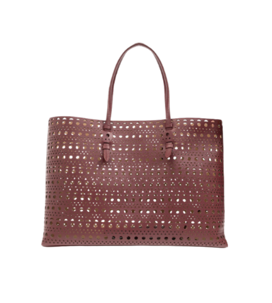 MINA 44 openwork pattern tote bag