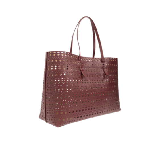 MINA 44 openwork pattern tote bag