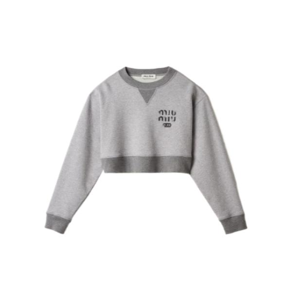 Cotton fleece sweatshirt