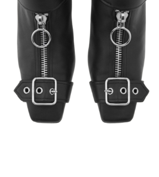GOGO leather mule heels