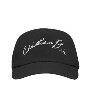 Handwritten Christian Dior signature cap