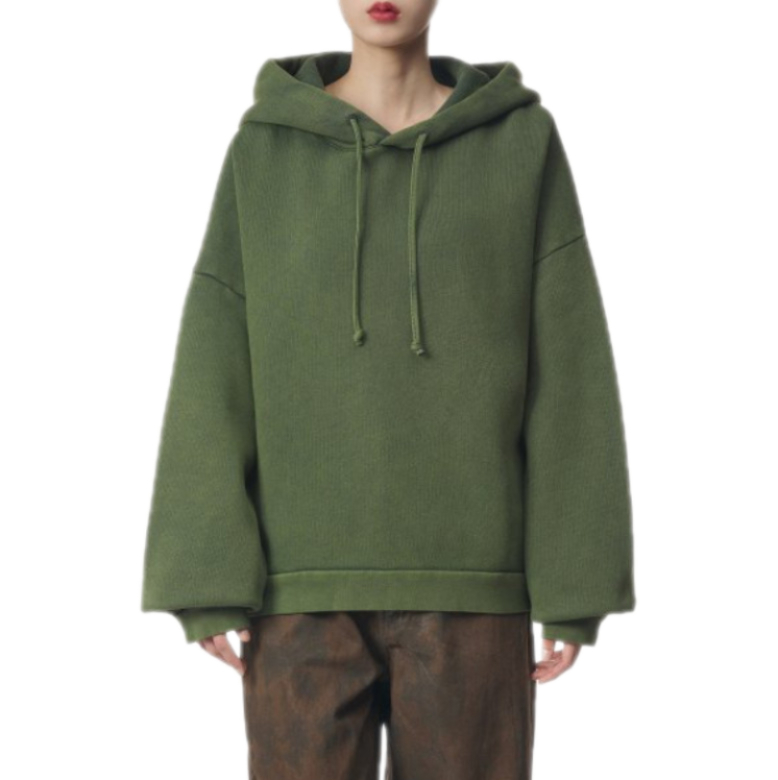 Hooded Sweatshirt - Moss Green