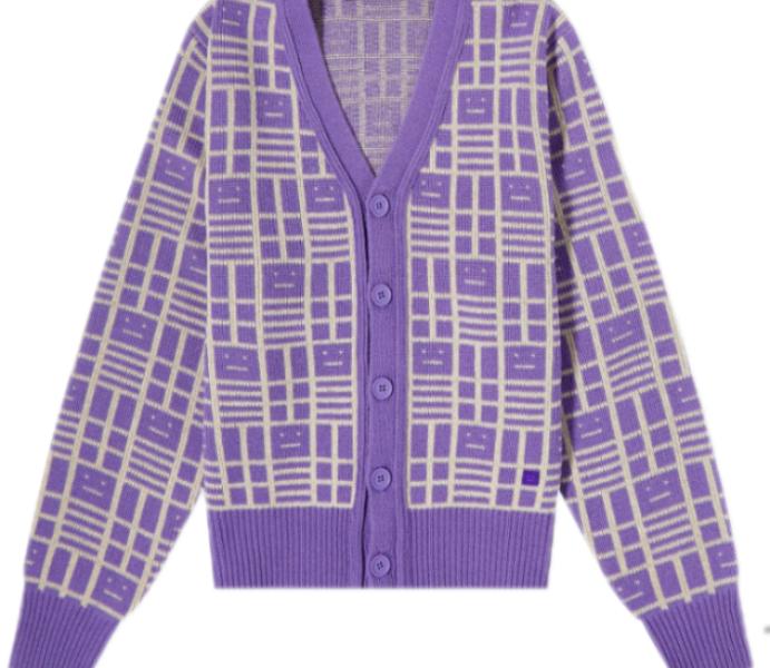 Knit Cardigan – Iris Purple