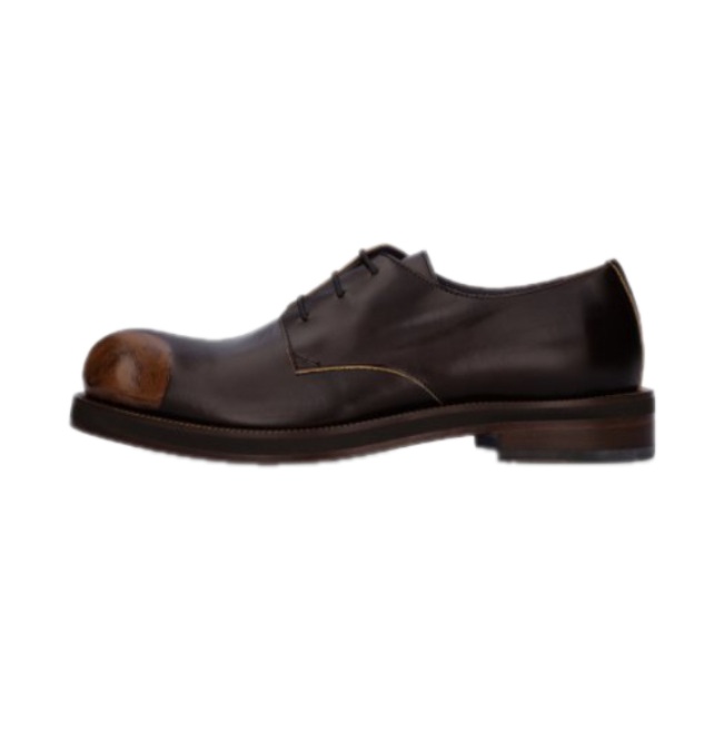 Leather Derby Shoes - Brown