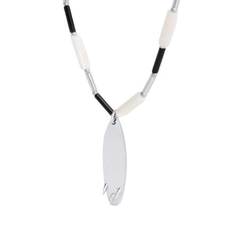 Monochrome surf necklace