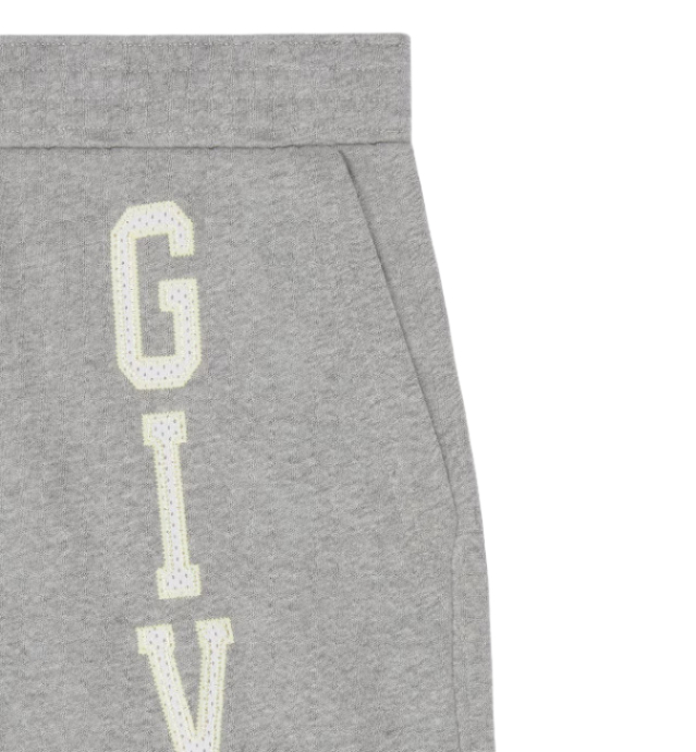 Cotton mesh logo shorts