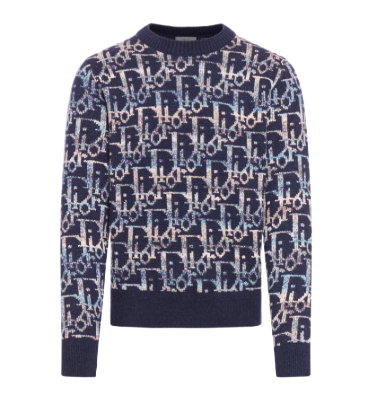 OBLIQUE JACQUARD SWEATER