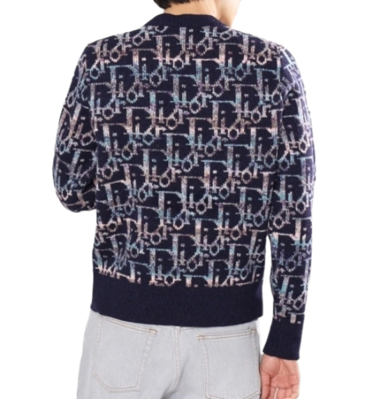 OBLIQUE JACQUARD SWEATER