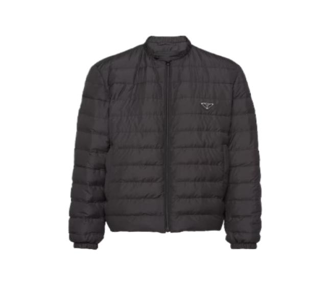 Short polyester down jacket