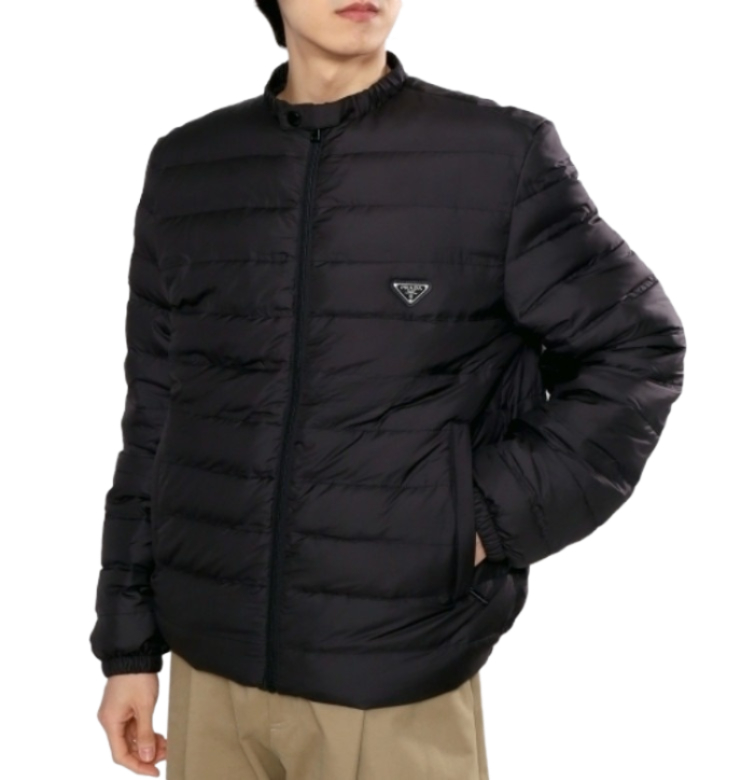 Short polyester down jacket