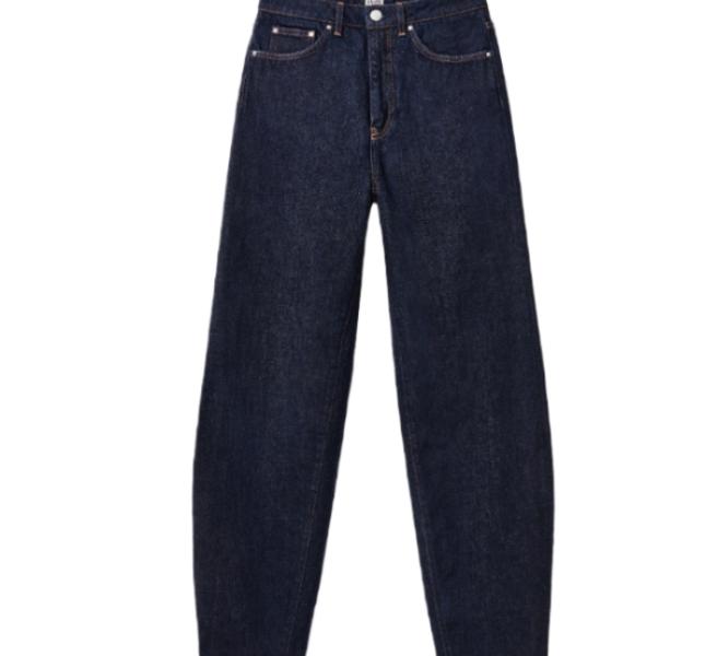 Barrel leg denim pants