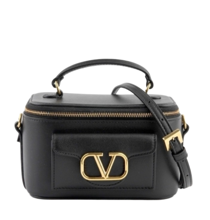 V Logo Signature Mini Handbag