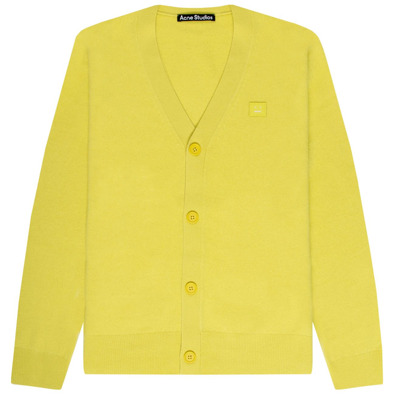 LOGO CARDIGAN DUSTY YELLOW