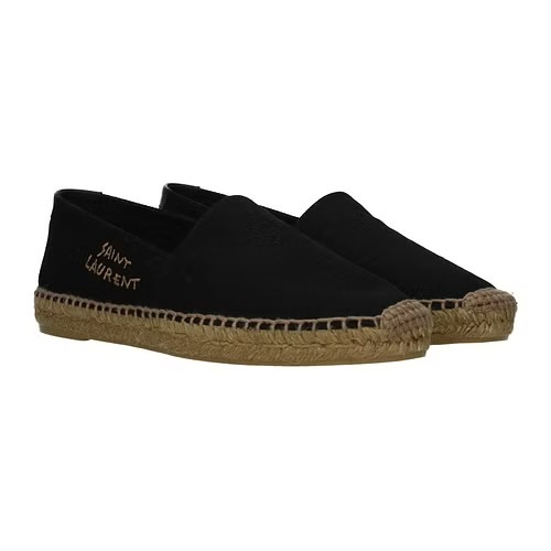 SAINT LAURENT EMBROIDERED ESPADRILLES IN CANVAS