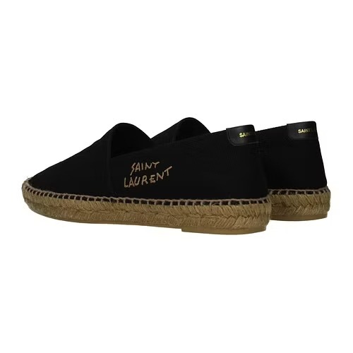 SAINT LAURENT EMBROIDERED ESPADRILLES IN CANVAS