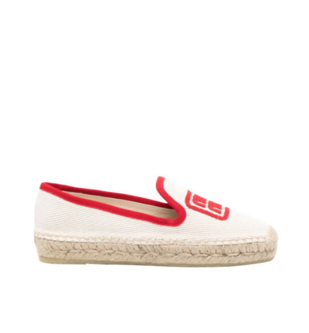 Logo embroidered espadrilles