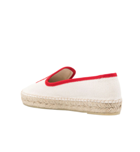 Logo embroidered espadrilles