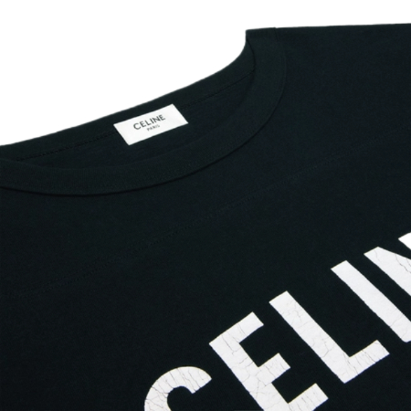 Cotton Jersey Celine Paris Boxy T-Shirt