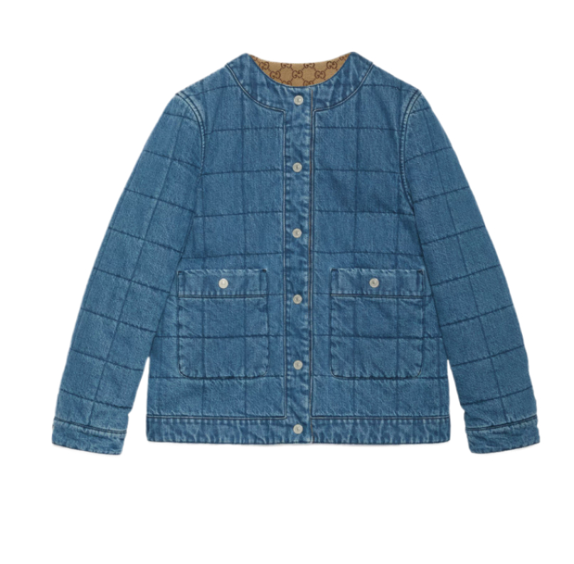 Reversible denim jacket