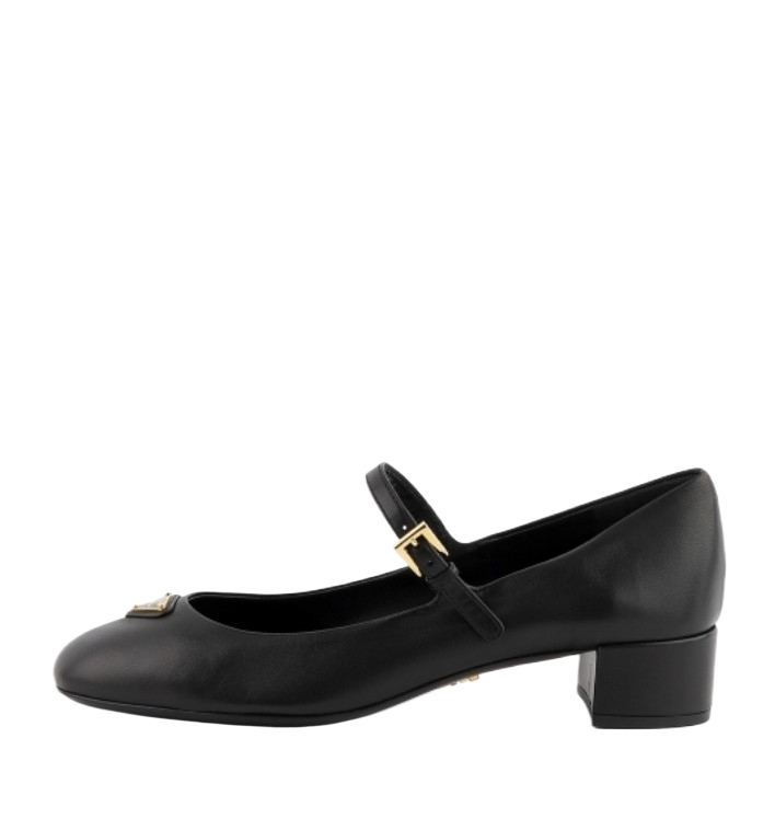 Nappa leather Mary Jane pumps