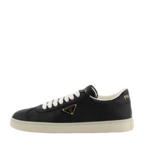 Logo leather sneakers