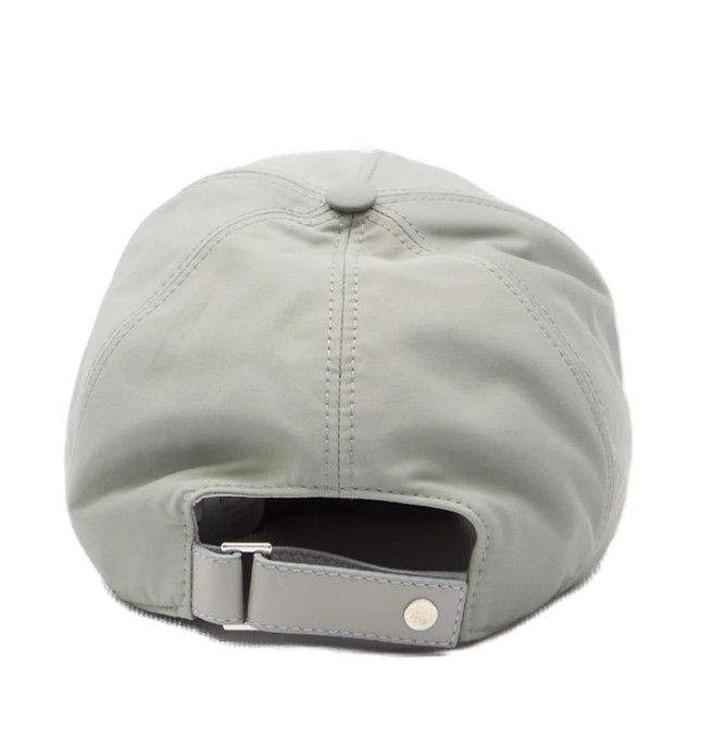 Logo embroidered cotton blend ball cap