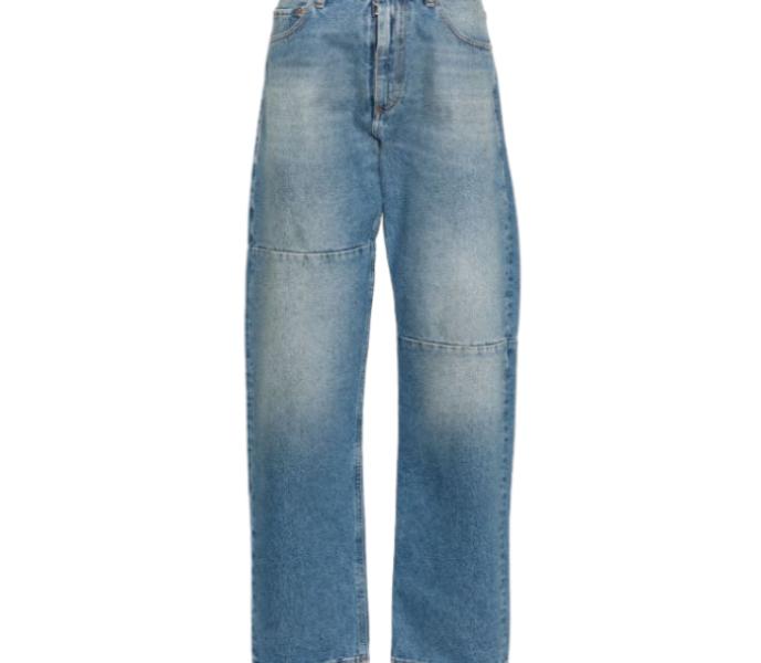 Straight denim jeans