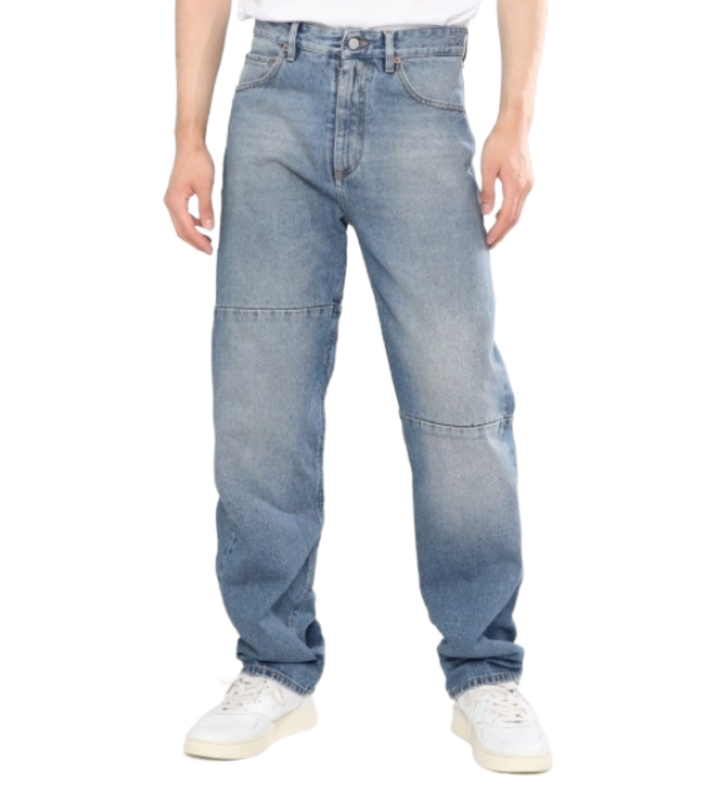 Straight denim jeans