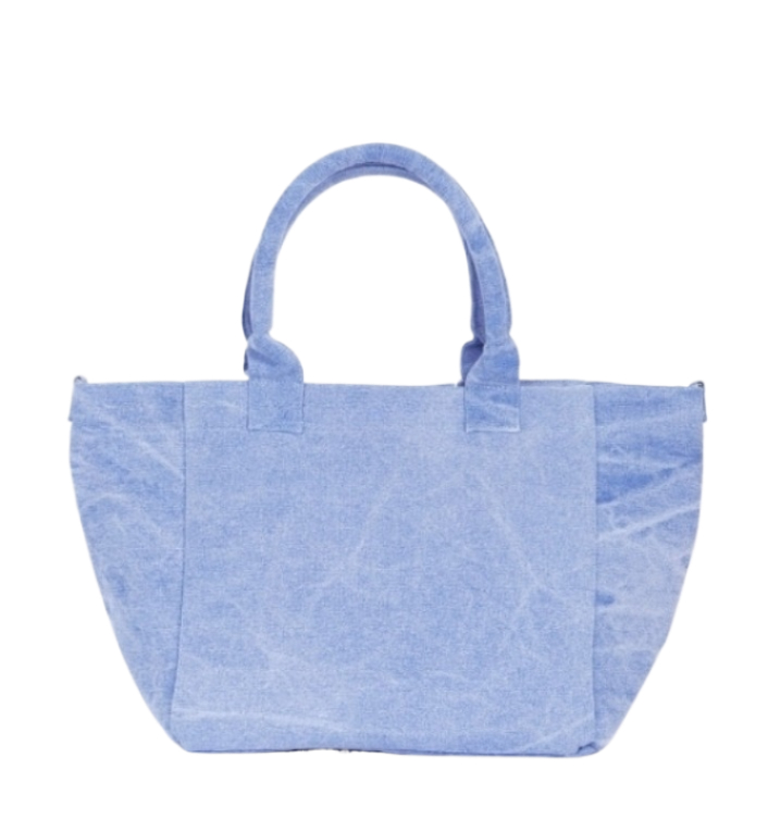 Washed Blue Small Shopper Bag