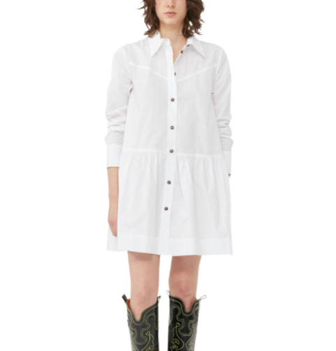 Organic Cotton Mini Shirt Dress