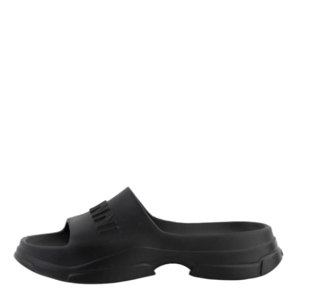 Black Pool Slide Sandals