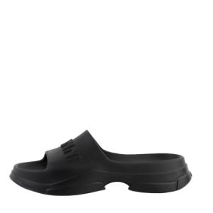 Black Pool Slide Sandals