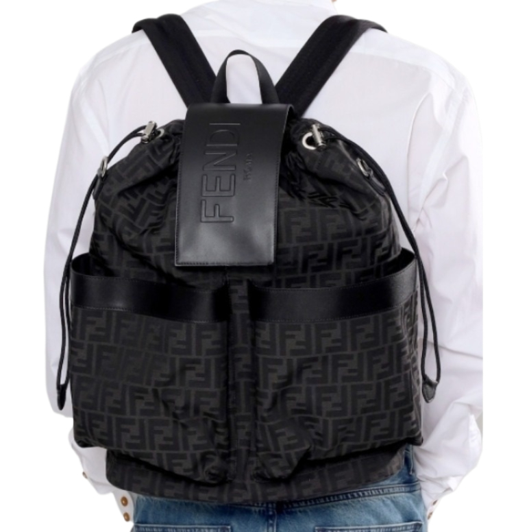 FF jacquard fabric backpack