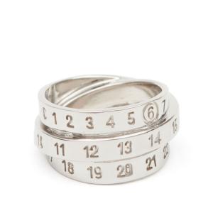 Triple Logo Numeric Signature Ring