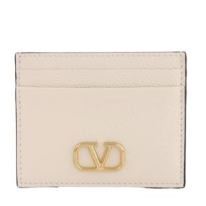 V logo signature card case