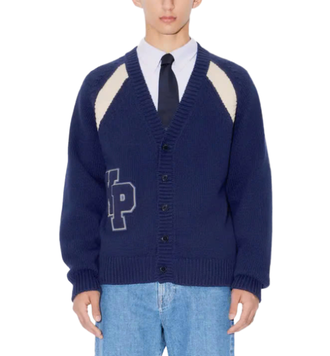 Logo Patch Cardigan