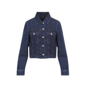 24FWStriped Trucker Jacke