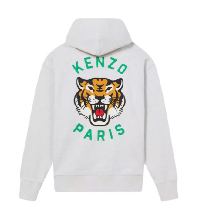 24FWLucky Tiger Genderless Embroidered Oversized Hoodie