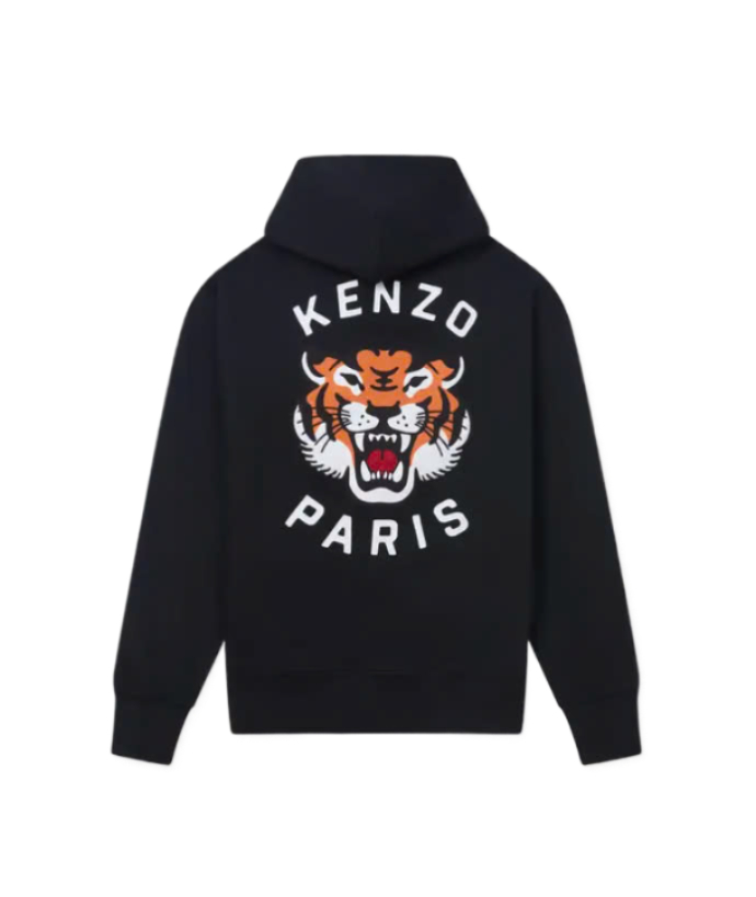 24FWLucky Tiger Genderless Embroidered Oversized Hoodie