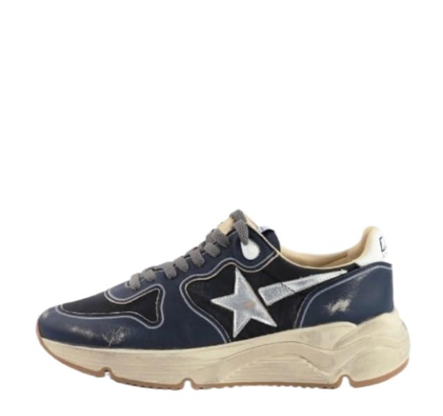 Running Sole Napa Leather Silver Star