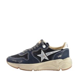 Running Sole Napa Leather Silver Star