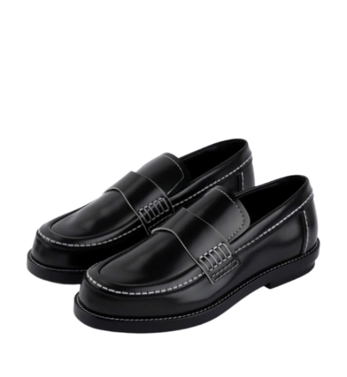 Leather Moccasin Loafers