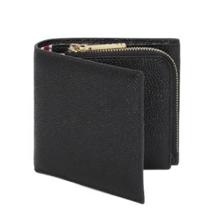 24FWRWB Tab Pebble Grain Zipper Coin Pocket Bifold Wallet