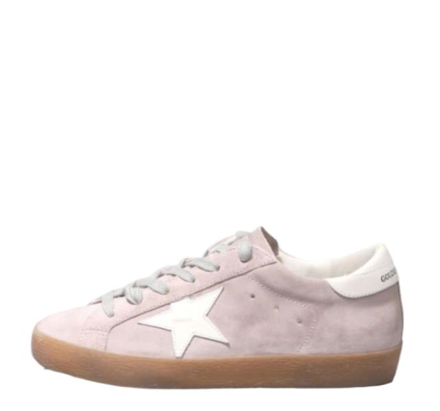 Superstar Classic Pink Suede White Leather Star & Heel