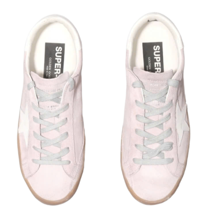 Superstar Classic Pink Suede White Leather Star & Heel