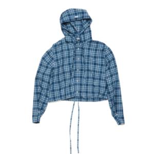 24FWHooded Check Shirt